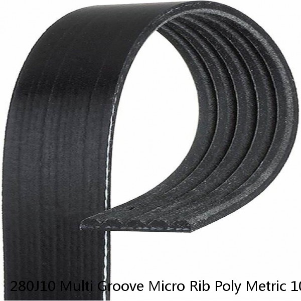 280J10 Multi Groove Micro Rib Poly Metric 10 ribbed V Belt 280-J-10 280 J 10