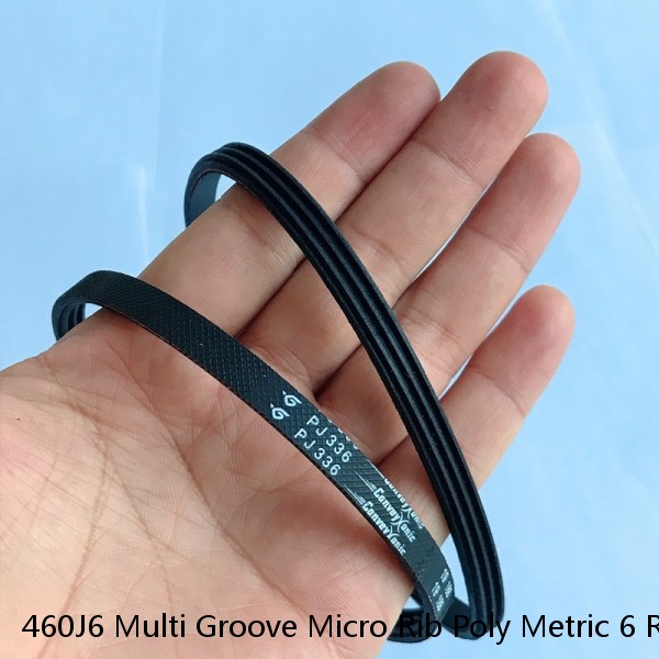 460J6 Multi Groove Micro Rib Poly Metric 6 Ribbed V Belt 460-J-6 460 J 6 #1 image