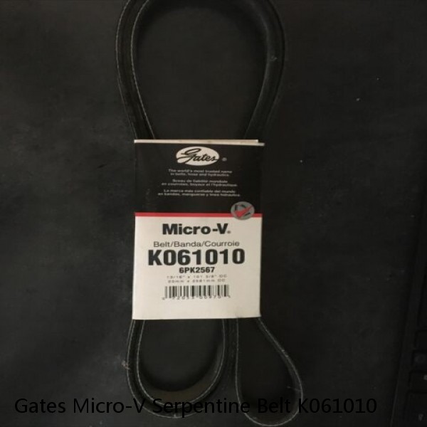 Gates Micro-V Serpentine Belt K061010 #1 image