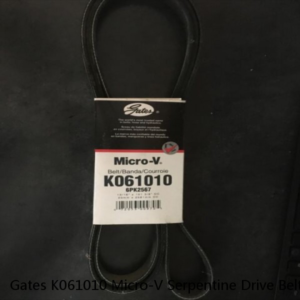 Gates K061010 Micro-V Serpentine Drive Belt #1 image