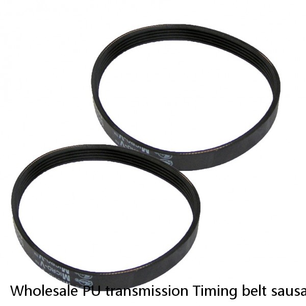 Wholesale PU transmission Timing belt sausage belt with Horizontal Grooves for Sausage Cutting Machine #1 image