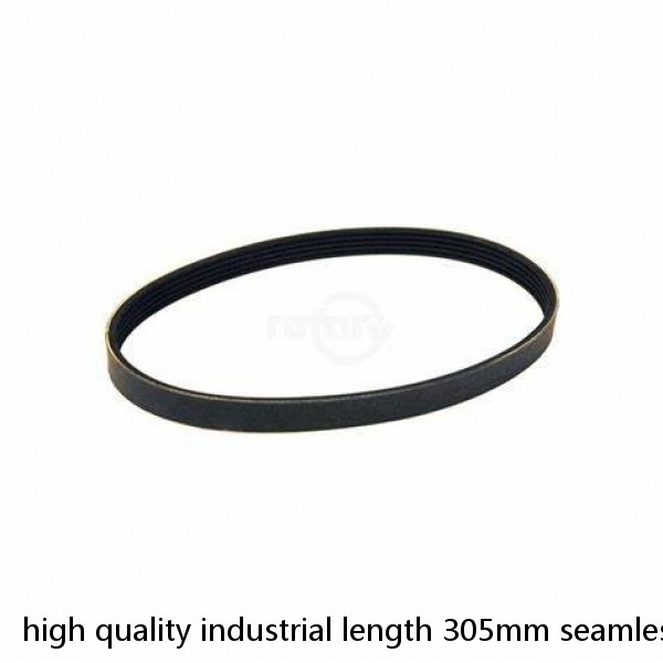 high quality industrial length 305mm seamless grooved red rubber coating flat belt paged machine belt #1 image